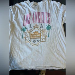 White LA T shirt